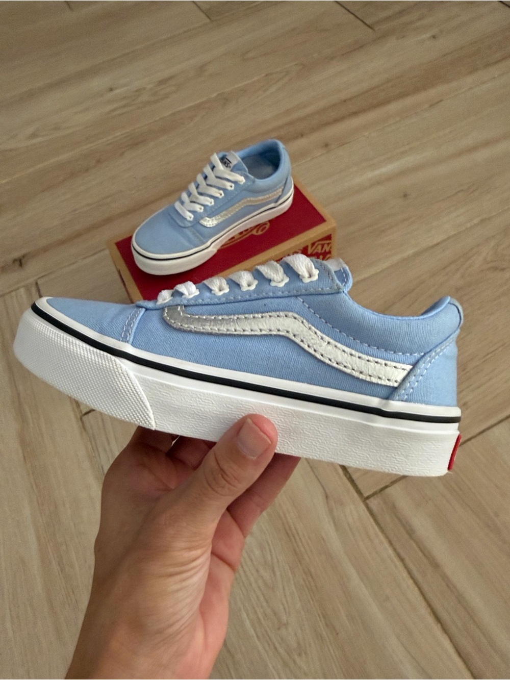 Vans Ward Baby Blue/White Sneakers